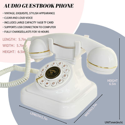 32GB Audio Guest Book Preserve Memories High Definition Audio Guest Book تلفن با کیفیت بالا