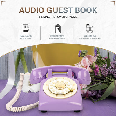 32GB Phone Guest Book ضبط پیام های صوتی و خاطرات از مهمانان در عروسی ها، مهمانی ها و رویدادهای ویژه